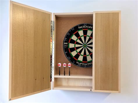 Dartboard Cabinets With Modern Lines Etsy