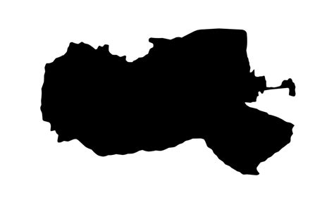 mashhad map black silhouette  white background  vector art