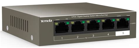 Tenda TEG1105P 4 63W 5 Port Gigabit Desktop Switch With 4 Port PoE