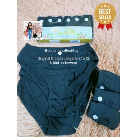 ORIGINAL Orchids Forever In Intimate Wear Underwear Garter Bikini Panty All Black Shopee