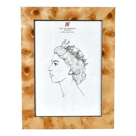 Thank You Maam Original Drawing Of Queen Elizabeth Framed In Burl