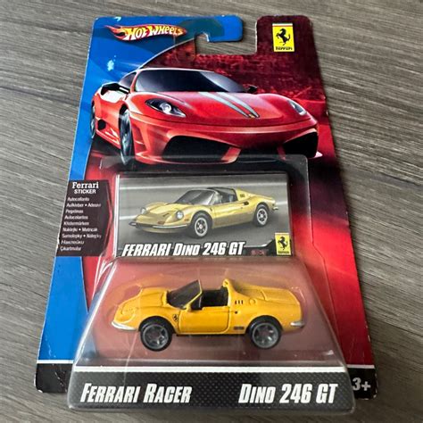 Jual Hot Wheels Ferrari Racer Dino Gt Kuning Yellow Rare Shopee Indonesia