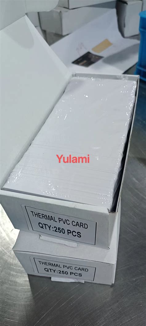 White Blank Plastic Thermal Pvc Id Card For Thermal Printer Thermal