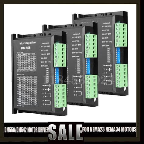 Dm556 Dm542 Two Phase Digital Stepper Motor Driver 5 6a For 57 86