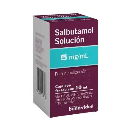 Nebulizaci N Salbutamol Mg Ml