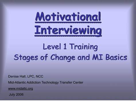 Ppt Motivational Interviewing Powerpoint Presentation Free Download