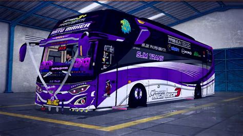 Mod BUSSID JB3 Full Aksesoris Full Strobo TELOLET Basuri Mengular SJM