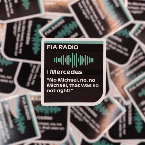 Toto Wolff No Michael No Formula 1 Radio Message Etsy