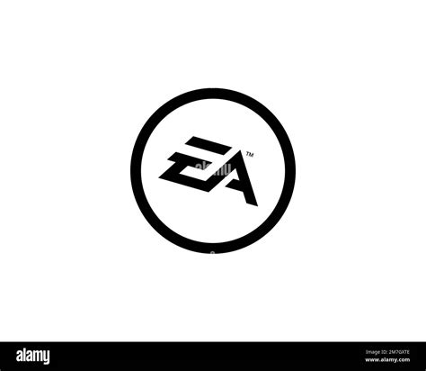 Electronic Arts Rotated Logo White Background B Stock Photo Alamy