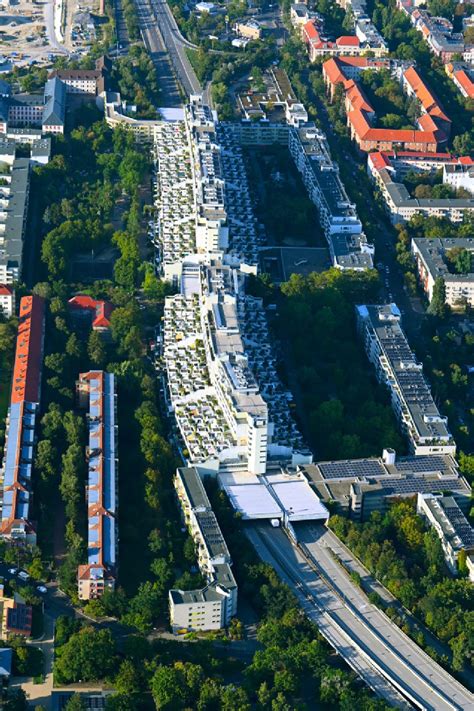 Luftbild Berlin Dachgarten Landschaft Im Wohngebiet Einer