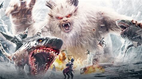Snow Monster Vs Ice Shark Chinese Giant Monster Mash Up Now