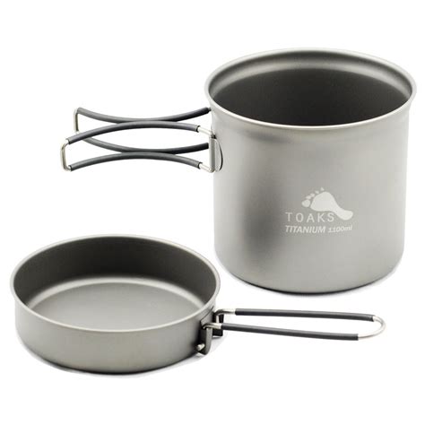 TOAKS Titanium 1100ml Pot with Pan - Adventure Pro Zone