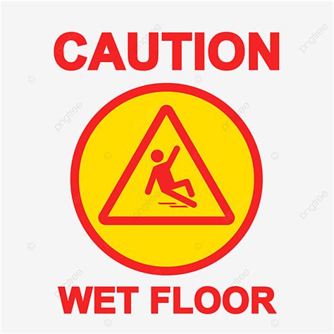 Caution Wet Floor Clipart Transparent Background Wet Floor Caution