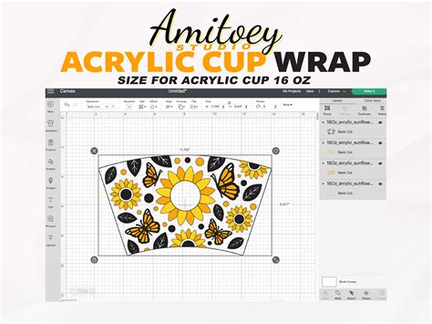 Sunflower And Butterfly Full Wrap SVG Summer Flowers Sunny Hot Etsy