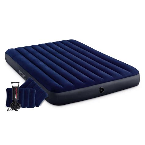 Кровать надувная, Classic downy 152x203x25 2 подушки купить недорого в ...