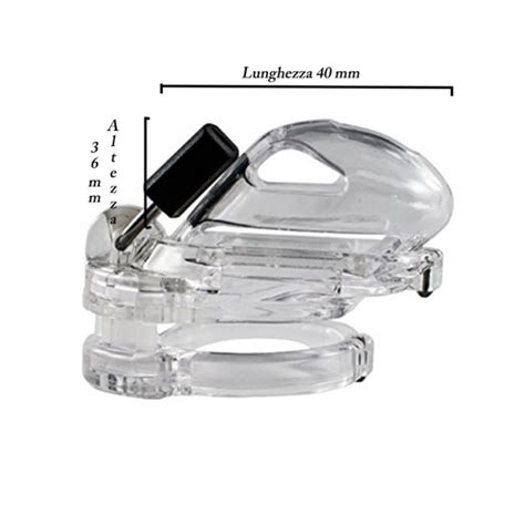 GABBIA DI CASTITA PER UOMO IN POLICARBONATO SEX TOY THE VICE MINI V2