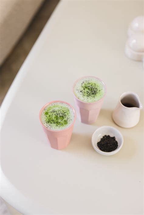 Black Sesame Matcha Latte Veggiekins Blog