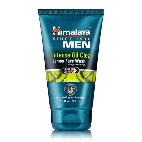 Himalaya Mens Intense Oil Clear Lemon Face Wash Deep Cleaning Daily