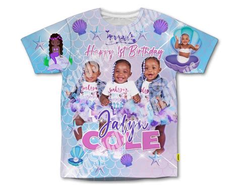 Custom 3d Birthday Sublimation T Shirt Etsy