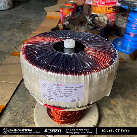 Trafo Toroid Donat 30A 65V CT Murni Spesifikasi Balap Lazada