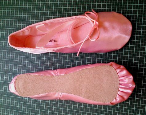 Pink Satin Ballet Slippers Adults Sizes Full Sole Etsy