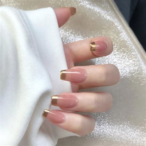 Pcs Middle Length Ballerina Nude Pink Color False Nails Design With