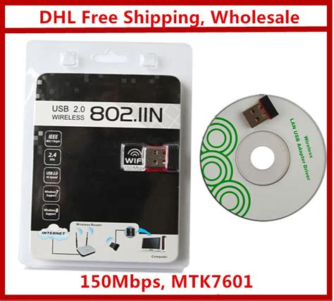 Mini USB WiFi Adapter 150Mbps MTK 7601 Chipset Wi Fi Dongle High Gain ...