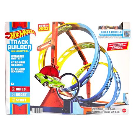 Hot Wheels track builder unlimited Corkscrew Twist Kit ฮอตวลแทรกบลเดอร ชดรางเกลยวชนเปา
