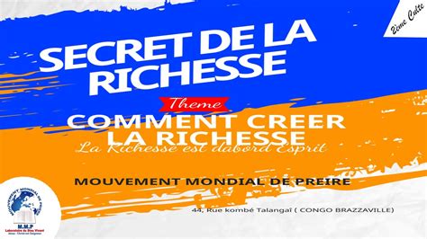 Le Secret De La Richesse Comment Creer La Richesse Avec L Ap Tre