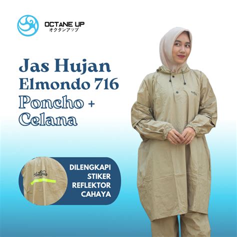 Jual Jas Hujan Setelan Poncho Celana Dewasa Prima Elmondo 716 Premium