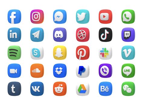 Free Social Media 3d Icons Figma Free Figma Free And Premium Ui Kits