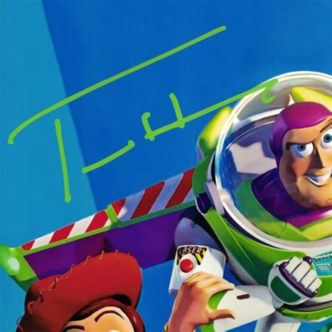 Toy Story Tim Allen Tom Hanks Hand Signed Custom Frame Tom