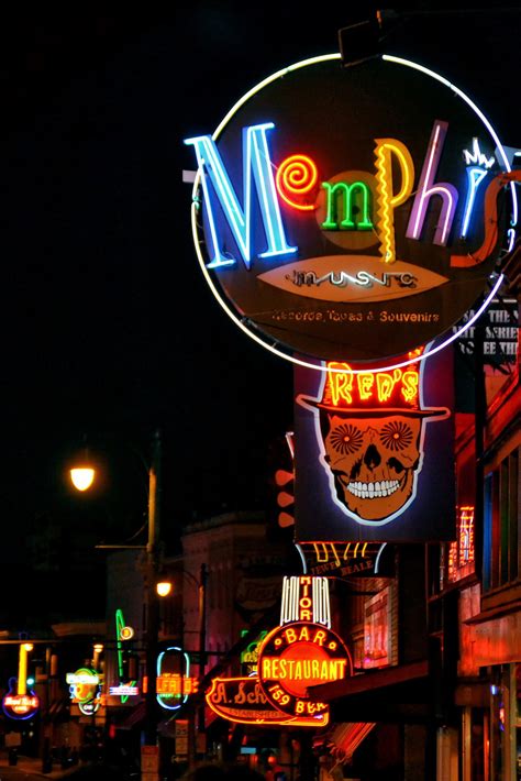 Eclectic Shops and Bars on Beale Street in Memphis, Tennessee ...