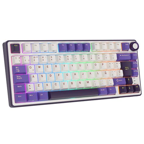 Teclado Mec Nico Royal Kludge R Al Mbrico Silver Switch Wired Mode Hot Swap