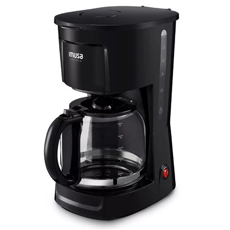 Cafetera 12 Tazas Con Jarra De Vidrio Negra 110v Gplus 48 Off