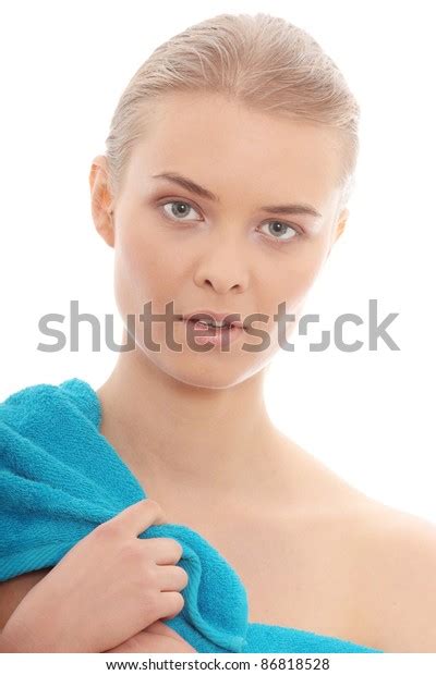 Portrait Beautiful Naked Woman Covering Her Stock Photo Shutterstock