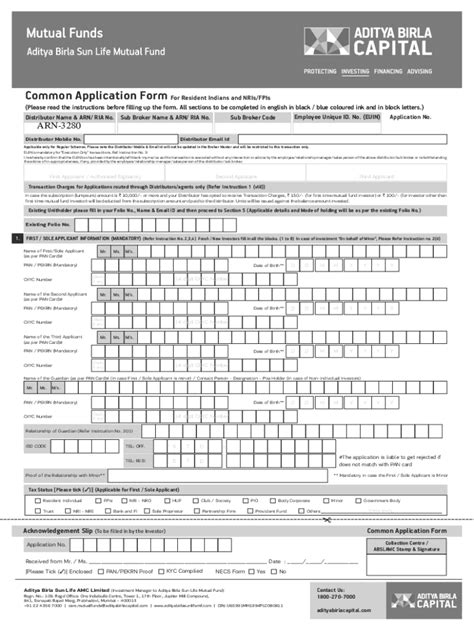 Fillable Online Fillable Online Common Application Form For Resident