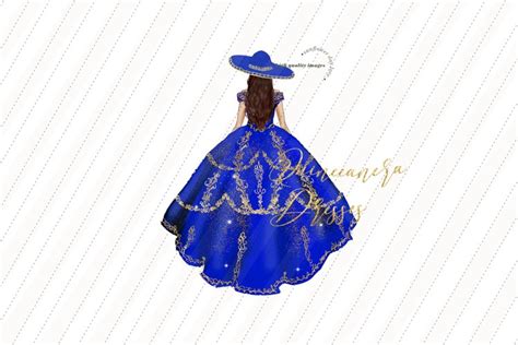 Elegant Royal Blue Princess Clipart, Royal Blue (2558799)