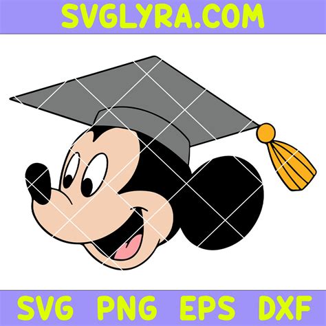 Mickey Mouse Graduation Svg Mouse Graduation Cap Svg Class Of 2024