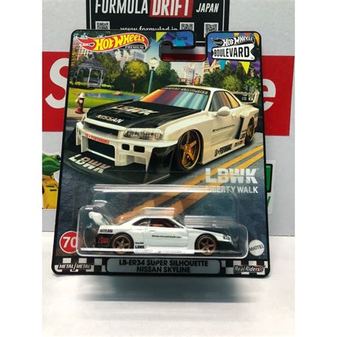 Hot Wheels Premium Boulevard Lb Er Super Silhoutte Nissan Skyline Lbwk R White Japan