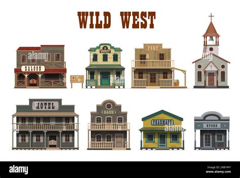 western style buildings