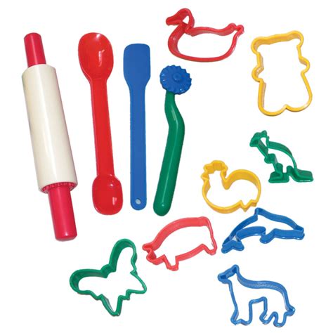 Set Of 12 Tools For Plasticine Or Dough Playdough Tools