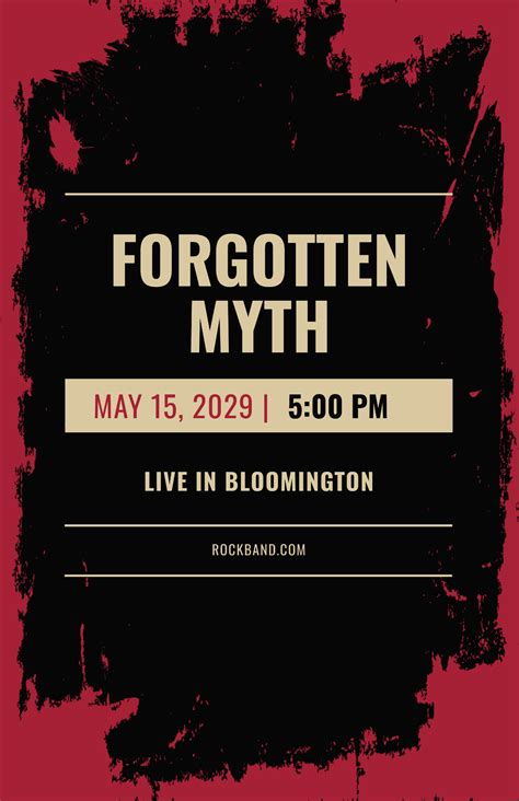 Free Concert Poster Templates Editable And Printable