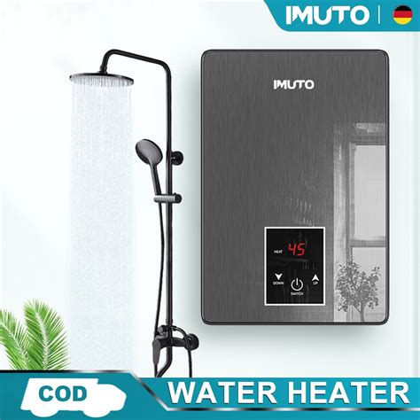 Imuto W Flagship Hot And Cold Shower Water Heater Shower For Bathroom Set Lcd Instant Heater