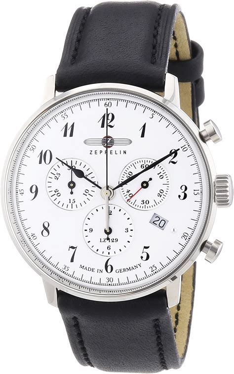 Zeppelin Montre Homme Quartz Analogique Bracelet Cuir