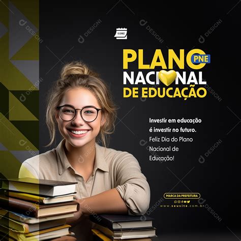 Feliz Dia do Plano Nacional de Educação 12 de Dezembro Social Media PSD