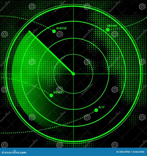 Schermo Radar Immagine Stock Libera Da Diritti Immagine