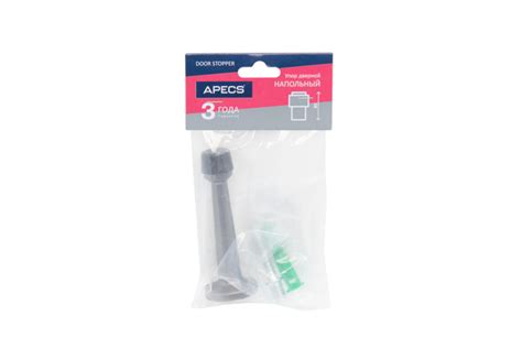 Упор дверной Apecs DS-0015-GRF купить в интернет-магазине FurnituraPRO