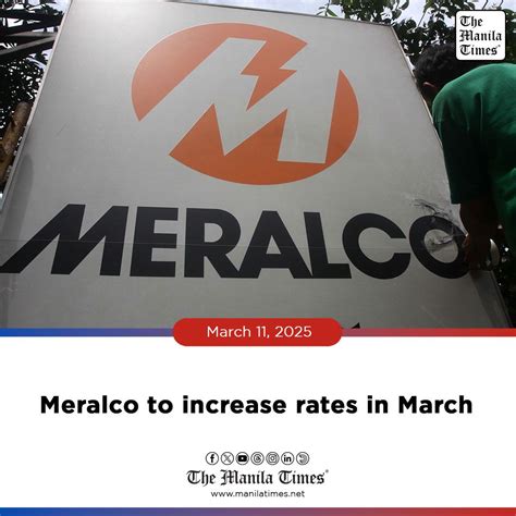 meralco  raise electricity rates  p  kwh  march