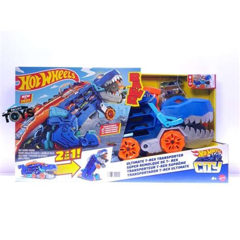 Jual Hot Wheels City Ultimate T Rex Transporter Original Mattel Di